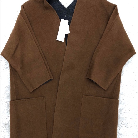 NWT $695 Vince Reversible Wool Cardigan Coat Jacket - Picture 5 of 8